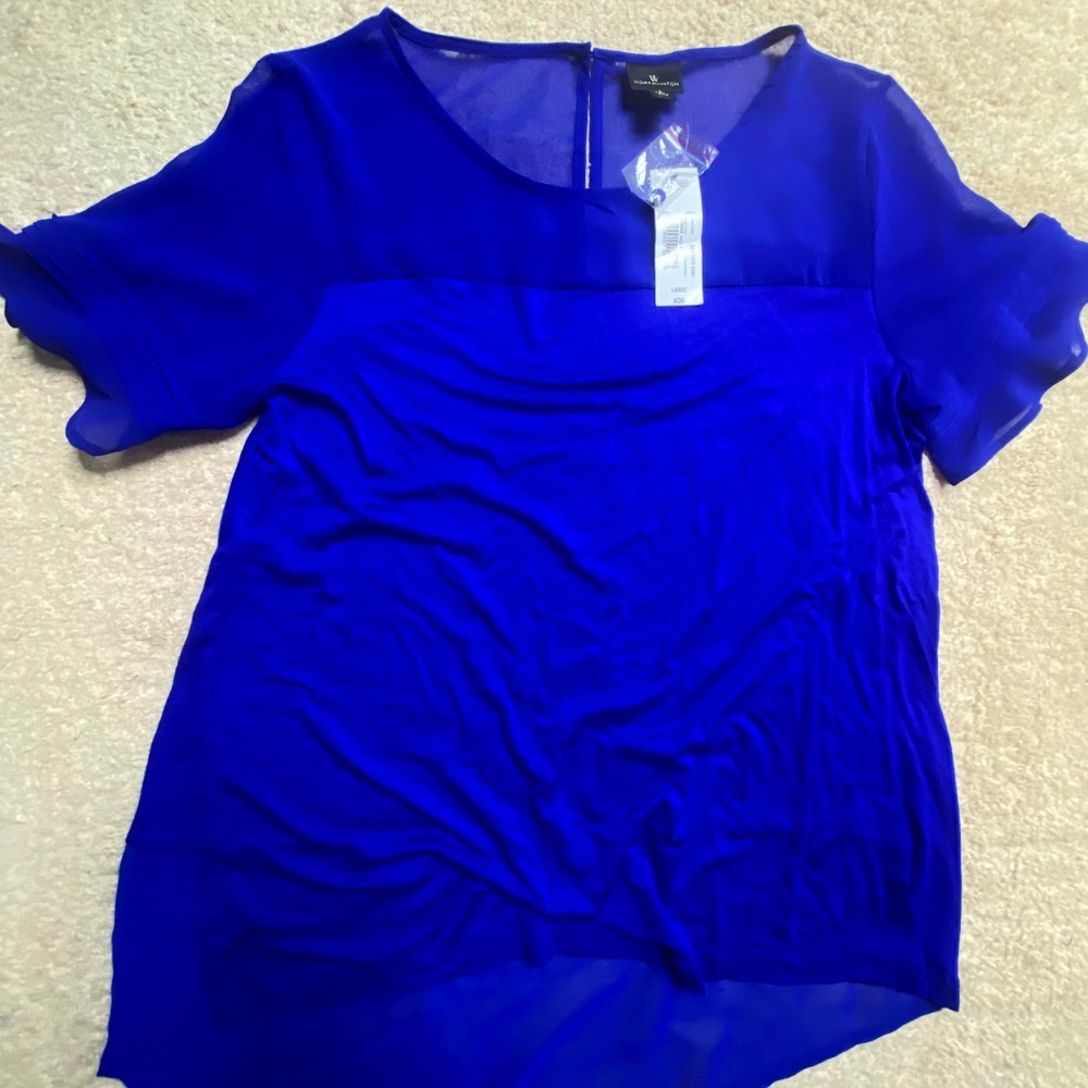 Royal blue blouse